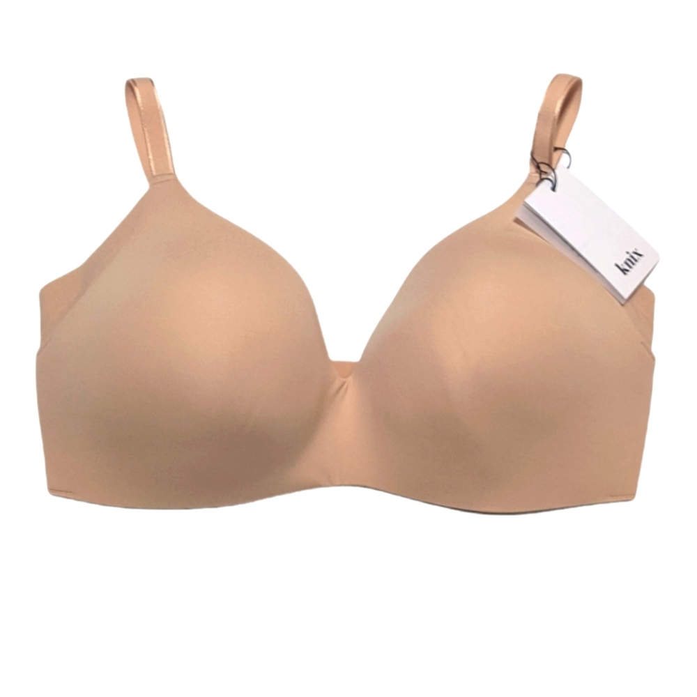 KNIX WingWoman Contour Bra 7+ Beige Nude Wire Free Full Coverage Plus Size